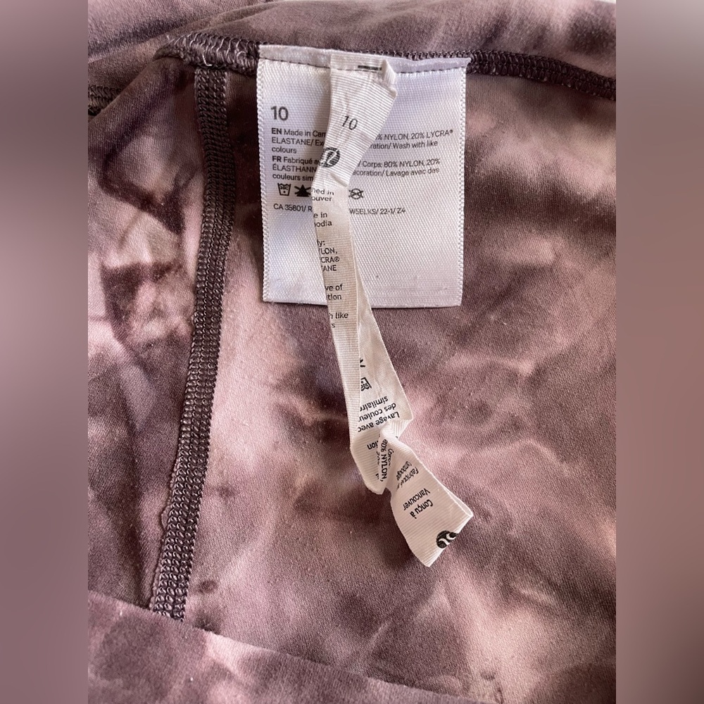 Lululemon align Diamond dye Mink Bery lunar Rock shadow grey size 10 - Picture 2 of 3